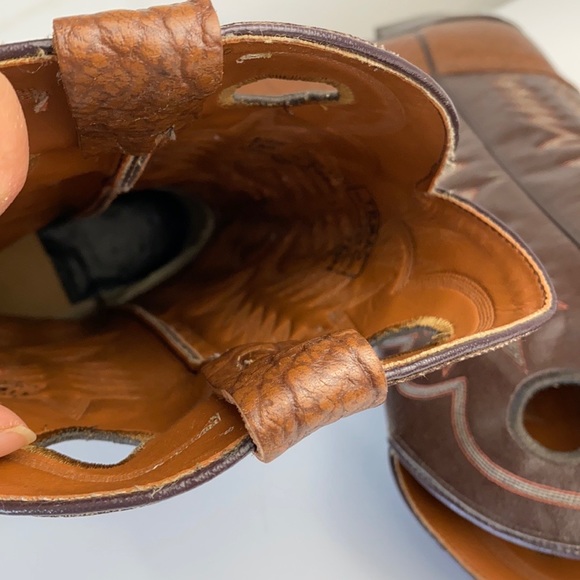 Vintage Texas Brand Boots Genuine Leather 11 1/2 - Picture 16 of 16